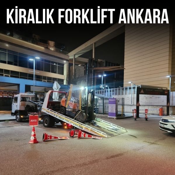 Bilkent bölgesinde günlük forklift kiralama hizmeti sunan forklift aracı